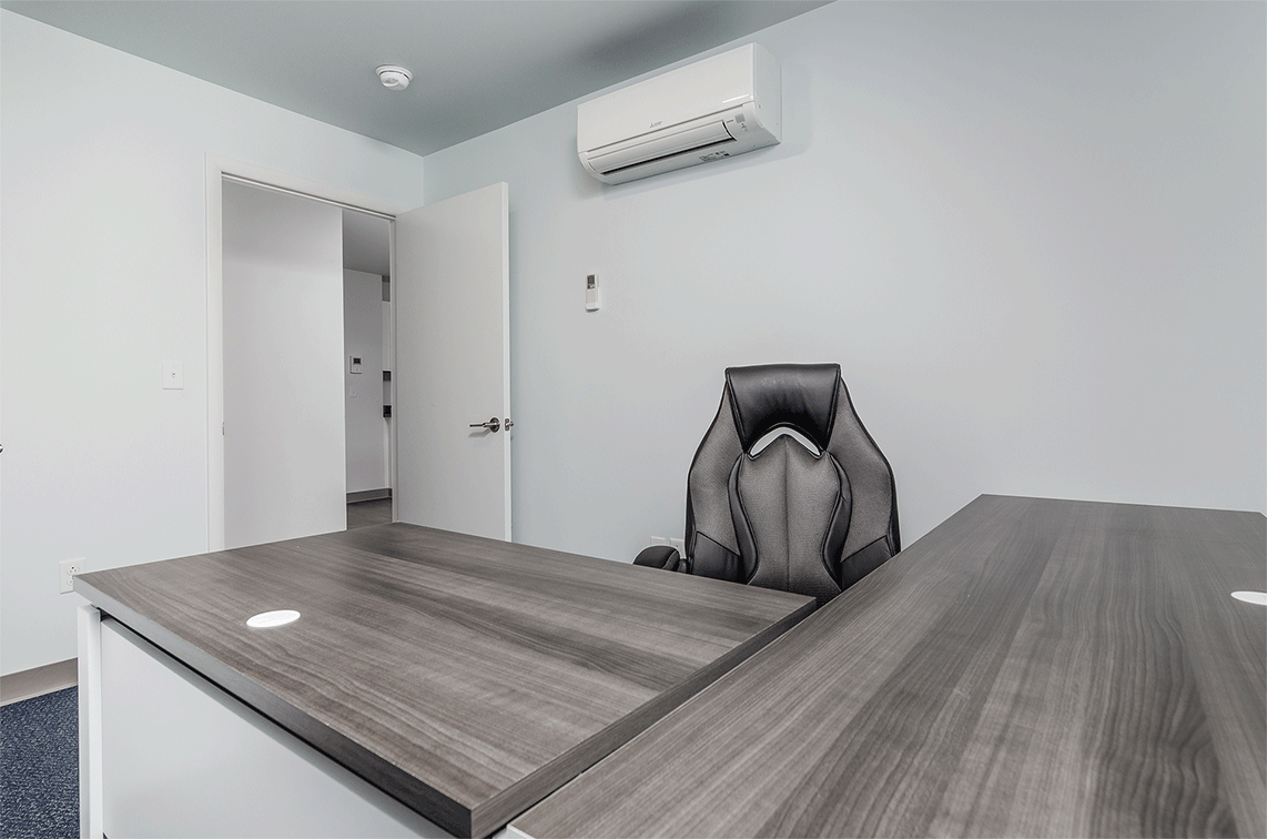Open-concept living area deluxe 1 bedroom Johnson City
