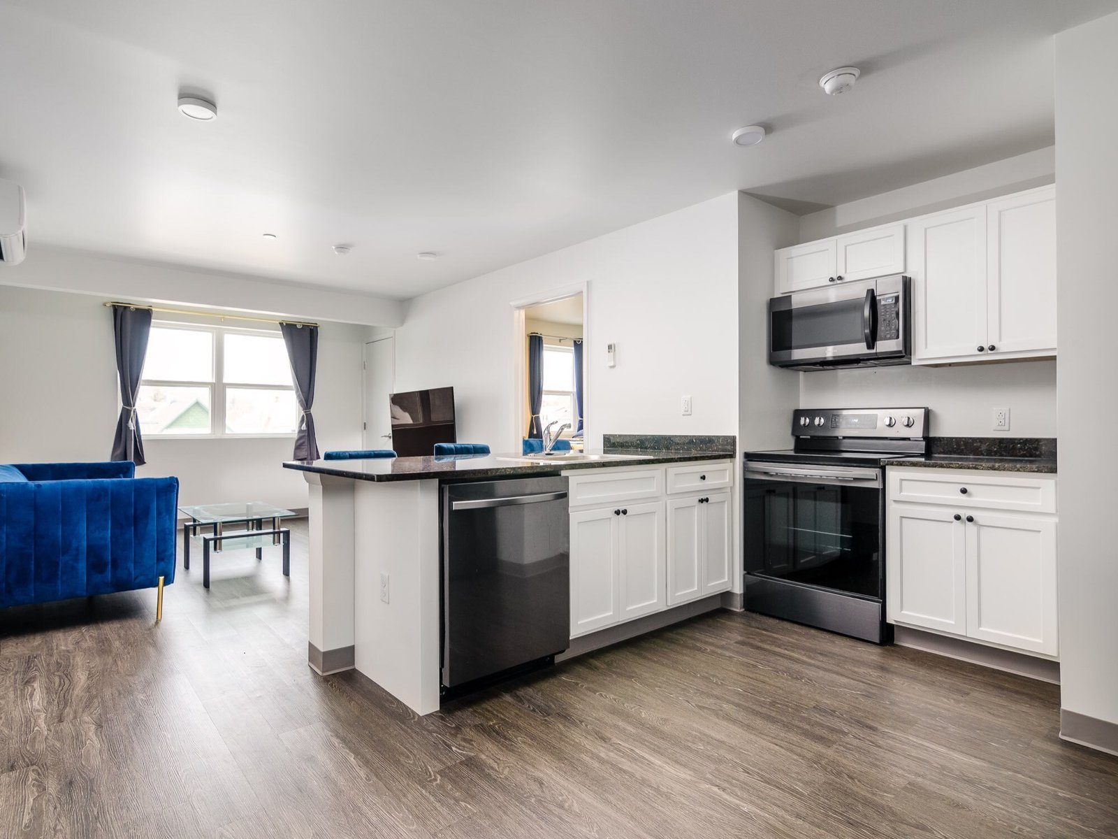 Elegant kitchen space luxury apartments Johnson City