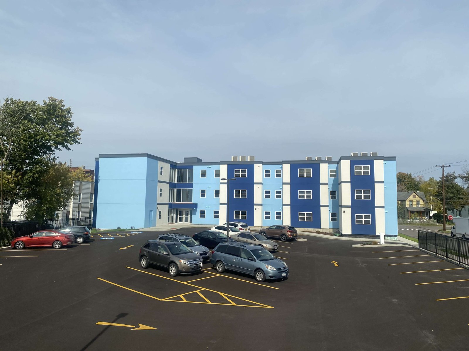 Grand Monarch luxury apartment exterior view in prime Johnson City NY location